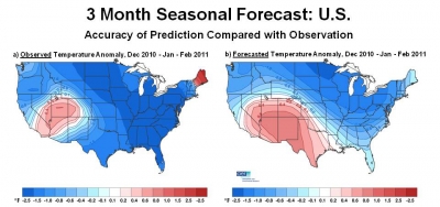 AER Seasonal Forecast map winter 2010-2011