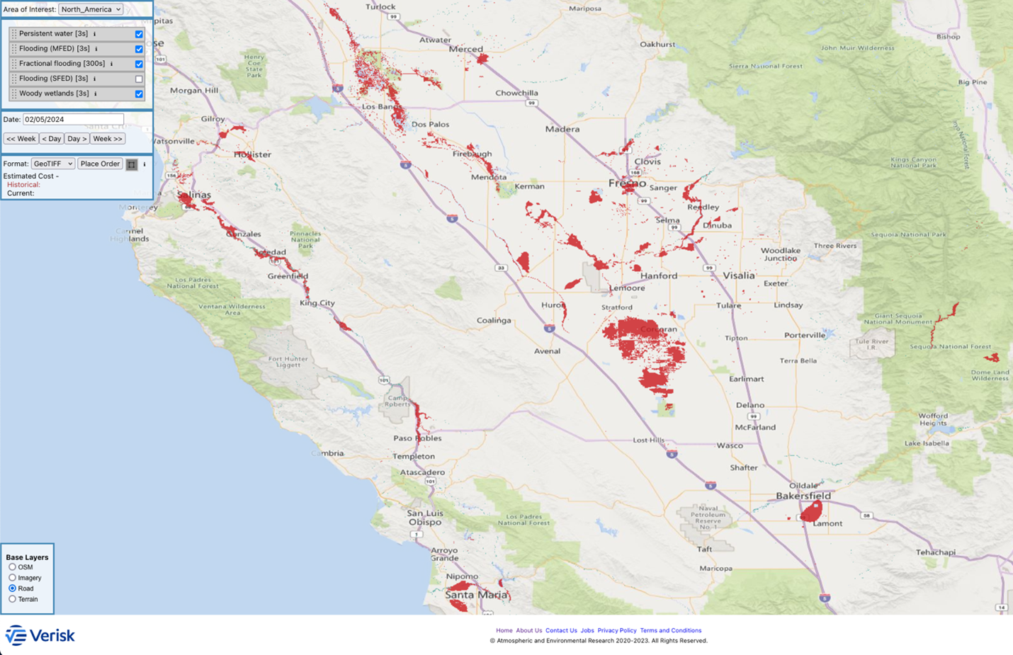 FloodScan image for California  020524